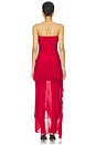 view 3 of 3 Lillian Strapless Dress in Red