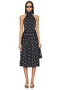view 1 of 3 VESTIDO CARMINA in Black & White Dot