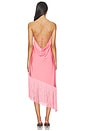view 4 of 5 Natalina Fringe Midi Dress in Pink