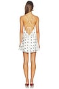 view 3 of 3 VESTIDO ISABELLA in White & Black Dot