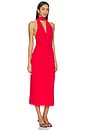 view 2 of 4 Ria Halter Midi Dress in Cherry Red