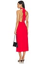 view 4 of 4 Ria Halter Midi Dress in Cherry Red