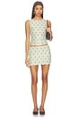 view 1 of 3 Logan Mini Skirt Set in Sage Polka Dot