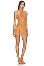 view 2 of 3 Lureilla Halter Mini Dress in Brown