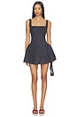 view 1 of 4 Belina Mini Dress in Black & White Dot