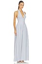 view 2 of 4 Leeaster Halter Maxi Dress in Blue Stripe