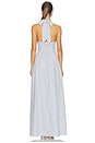 view 3 of 4 Leeaster Halter Maxi Dress in Blue Stripe