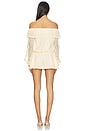 view 3 of 4 Libbie Off Shoulder Mini Dress in cream