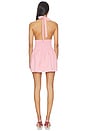 view 3 of 4 Aleena Halter Mini Dress in Pink Plaid