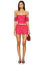 view 5 of 6 Mazzie Short in Red Stripe