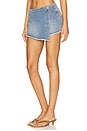 view 3 of 6 Siena Tie Skort in Light Blue Wash