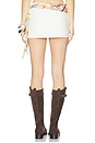 view 5 of 7 Cassandria Scarf Skort in White Multi