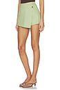 view 3 of 6 Demi Wrap Skort in Light Olive