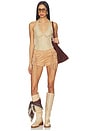 view 5 of 6 Autumn Fringe Short in Tan