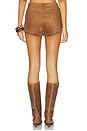 view 4 of 6 Leanan Studded Faux Suede Short in Tan