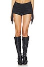 view 1 of 6 Libertee Fringe Faux Suede Short in Black