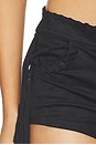 view 6 of 6 Libertee Fringe Faux Suede Short in Black