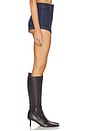 view 3 of 6 Eleshia Denim Short in Blue Denim