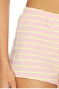 view 6 of 6 Greer Micro Short in Pink & Yellow Stripe