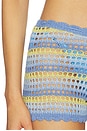 view 6 of 6 Anele Crochet Short in Blue Stripe