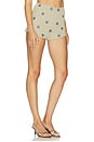 view 3 of 7 Calinda Short in Olive & Brown Dot