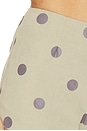 view 7 of 7 Calinda Short in Olive & Brown Dot