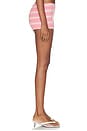 view 3 of 6 Cynthia Micro Short in Pink Stripe