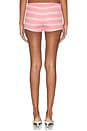 view 4 of 6 Cynthia Micro Short in Pink Stripe