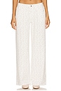 view 1 of 6 Brya Floral Jean in White Floral