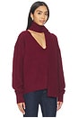 view 2 of 4 Mishka Scarf Sweater in Burgundy