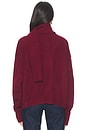 view 3 of 4 Mishka Scarf Sweater in Burgundy