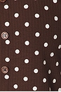 view 6 of 6 Iris Cardigan Set in Brown & White Dot
