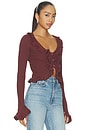 view 2 of 4 Renee Cardigan Top in Brown