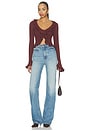 view 5 of 4 Renee Cardigan Top in Brown