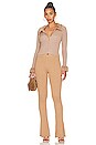 view 4 of 4 Natalie Knit Zip Cardigan in Solid Tan