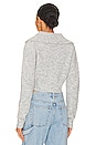 view 3 of 4 Carly Deep V Sweater in Heather Grey