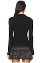 view 3 of 4 Bandy Button Front Sweater in Black