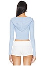 view 3 of 4 Maren Zip Up Sweater in Light Blue