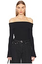 view 1 of 4 CANDACE OFF SHOULDER 스웨터 in Black