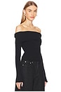 view 2 of 4 CANDACE OFF SHOULDER 스웨터 in Black