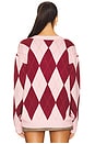 view 3 of 4 Josie Argyle Cardigan in Pink Multi