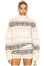 view 1 of 4 Kelsey Fairisle Sweater in Ivory Multi