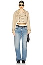 view 4 of 4 Marja Cropped Trench in Beige