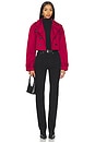 view 5 of 5 Marja Cropped Trench in Burgundy