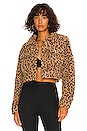 view 1 of 4 Amina Cropped Jacket in Leopard