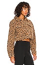 view 2 of 4 Amina Cropped Jacket in Leopard