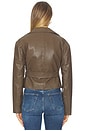view 3 of 4 Olivia Faux Leather Jacket in Brown