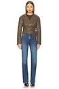 view 4 of 4 Olivia Faux Leather Jacket in Brown