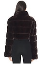 view 3 of 4 Sia Faux Fur Jacket in Dark Brown