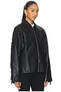 view 3 of 5 Mia Faux Leather Jacket in Black